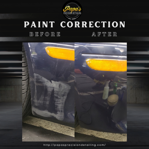 1. paint correction before and after owen sound papas precision detailing